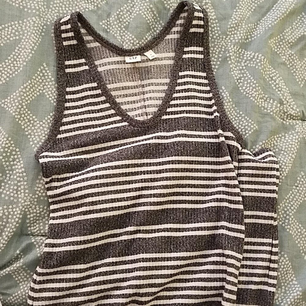 Sleeveless, striped summer dress